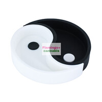 Lit Silicone  4" Yin Yang Ashtray (2 Piece)