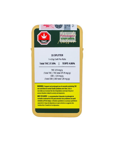 Woody Nelson 33 Splitter Craft Indica Pre-Rolls 7X0.5G
