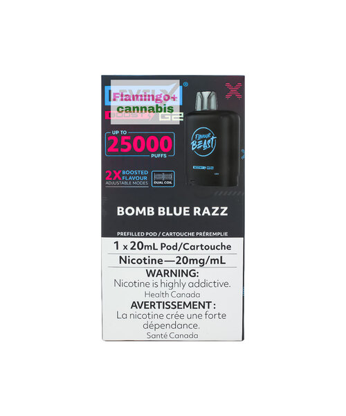 Level-X Flavour Beast BOOST G2 Pre-Filled Pod 25K Puff 20mg 20mL Bomb Blue Razz MB
