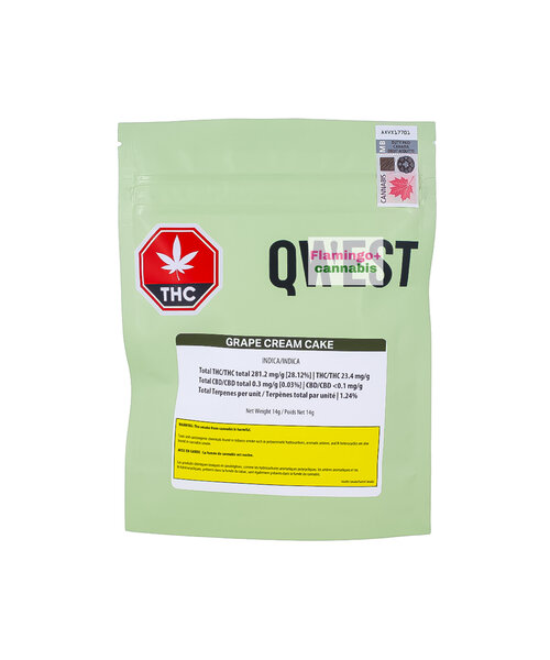 Qwest Grape Cream Cake Indica Flower 14G