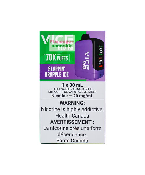 Vice Box 2 Rechargeable Disposable 20mg 70k Puff MB Slappin' Grapple Ice