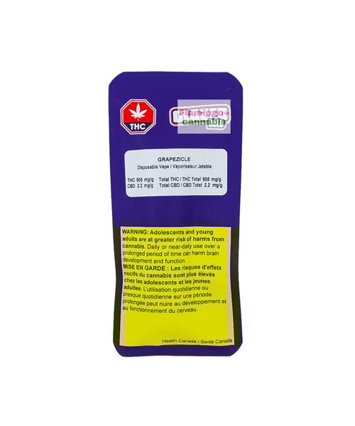 Bold Glazed Grapezicle Hybrid THC Disposable 1G