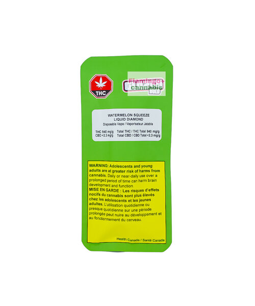 Bold Watermelon Squeeze Liquid Diamonds Sativa Disposable 1G
