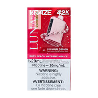 Kraze LUNA Luxury 42k Puff Rechargeable Disposable MB Ruby Peach Watermelon Ice