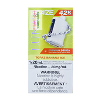 Kraze LUNA Luxury 42k Puff Rechargeable Disposable MB Topaz Banana Ice