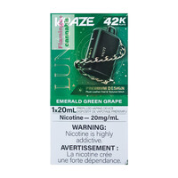 Kraze LUNA Luxury 42k Puff Rechargeable Disposable MB Emerald Green Grape