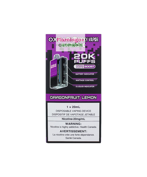 OXBAR M20k Puff Rechargeable Disposable Vape 20mg MB Dragonfruit Lemon