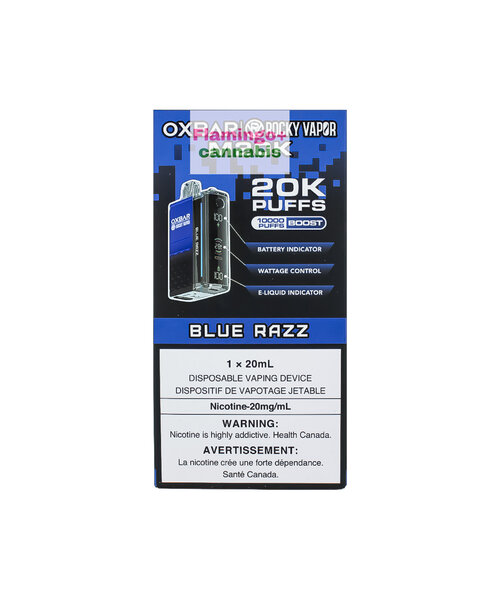 OXBAR M20k Puff Rechargeable Disposable Vape 20mg MB Blue Razz