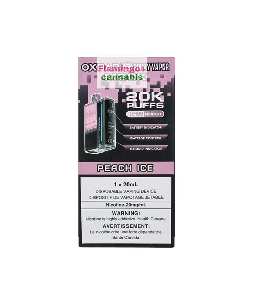 OXBAR M20k Puff Rechargeable Disposable Vape 20mg MB Peach Ice