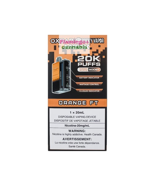 OXBAR M20k Puff Rechargeable Disposable Vape 20mg MB Orange FT
