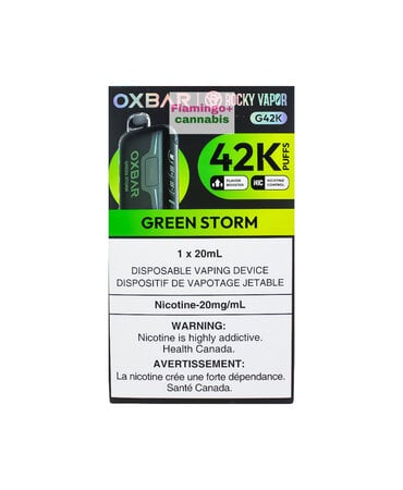 OXBAR OXBAR G42K Rechargeable Disposable MB Green Storm OXBAR OXBAR G42K Rechargeable Disposable MB Green Storm