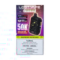 Lost Vape Orion 50k Puff 20mg Rechargeable Disposable MB Raspberry Refresher