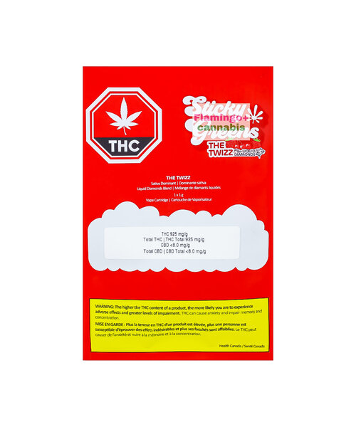 Sticky Greens The Twizz Liquid Diamonds Sativa Cartridge 1G