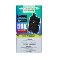 Lost Vape Orion 50k Puff 20mg Rechargeable Disposable MB Blue Pina Kiwi