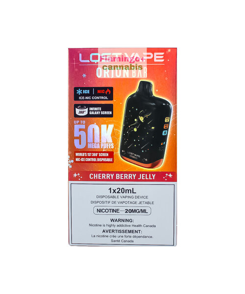 Lost Vape Orion 50k Puff 20mg Rechargeable Disposable MB Cherry Berry Jelly