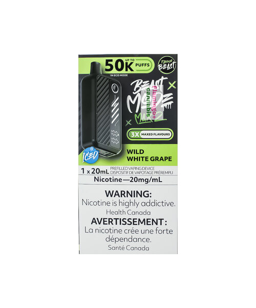 Flavour Beast Beast Mode Max 2 50k Puff Disposable MB Wild White Grape