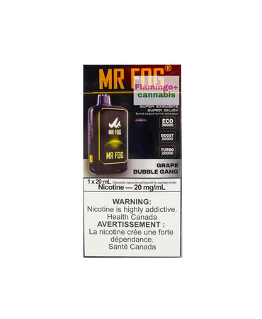 Mr Fog Mr. Fog NOVA Rechargeable Disposable 30k Puff MB Grape Bubble Gang Mr Fog Mr. Fog NOVA Rechargeable Disposable 30k Puff MB Grape Bubble Gang