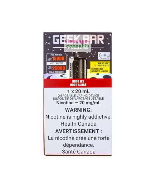 Geek Bar Pulse X 25k Puff Rechargeable Disposable 20mg MB Root Ice
