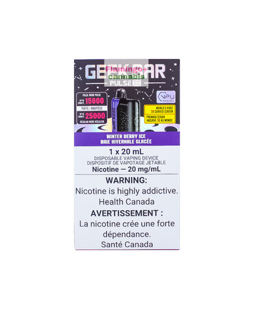 Geek Bar Geek Bar Pulse X 25k Puff Rechargeable Disposable 20mg MB Winter Berry Ice Geek Bar Geek Bar Pulse X 25k Puff Rechargeable Disposable 20mg MB Winter Berry Ice