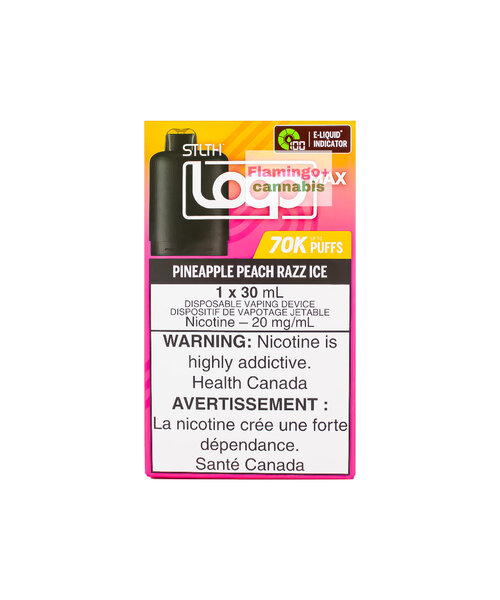 STLTH LOOP MAX 70k Puff Pre-Filled Pod MB Pineapple Peach Raspberry Ice