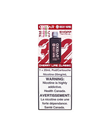 OXBAR OXBAR SVOPP Pre-Filled Pod 32k Puff 20mL MB Cherry Lime Classic OXBAR OXBAR SVOPP Pre-Filled Pod 32k Puff 20mL MB Cherry Lime Classic