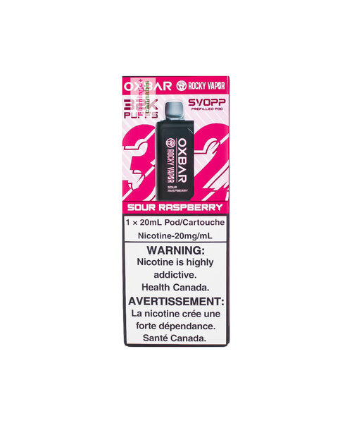 OXBAR SVOPP Pre-Filled Pod 32k Puff 20mL MB Sour Raspberry