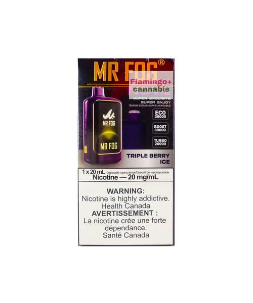 Mr. Fog NOVA Rechargeable Disposable 30k Puff MB Triple Berry Ice