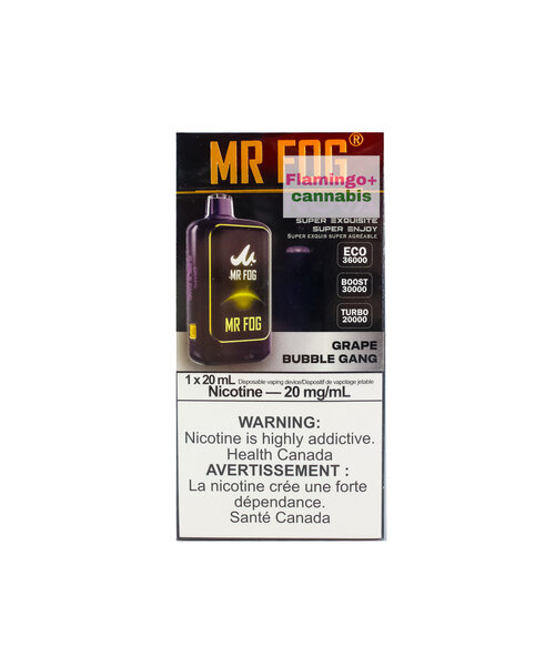 Mr. Fog NOVA Rechargeable Disposable 30k Puff MB Grape Bubble Gang