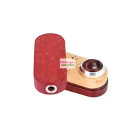 3" Twist-Out Wood & Anodized Metal Pipe
