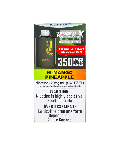 RufPuf Ripper-X Pre-Filled Pod 35k/50k Puff MB Hi-Mango Pineapple