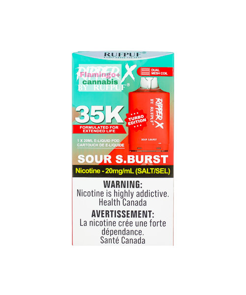 RufPuf Ripper-X Pre-Filled Pod 35k/50k Puff MB Sour S.Burst