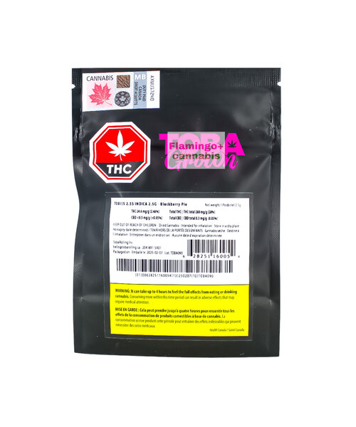 TOBA Grown Tobies Indica Flower 2.5G