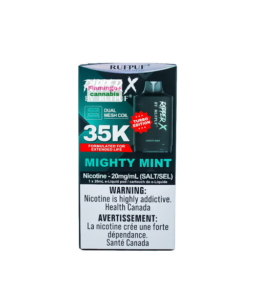 RufPuf Ripper-X Pre-Filled Pod 35k/50k Puff MB Mighty Mint