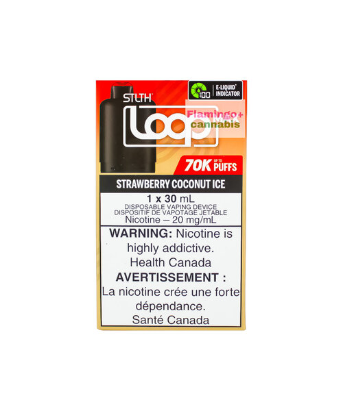 STLTH LOOP MAX 70k Puff Pre-Filled Pod MB Strawberry Coconut Ice