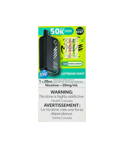 Flavour Beast Beast Mode Max 2 50k Puff Disposable MB Extreme Mint