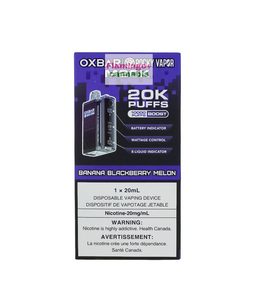 OXBAR M20k Puff Rechargeable Disposable Vape 20mg MB Banana Blackberry Melon