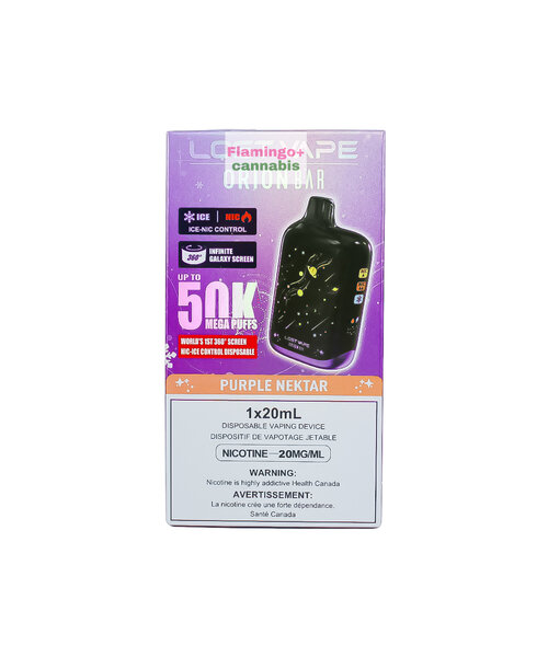 Lost Vape Orion 50k Puff 20mg Rechargeable Disposable MB Purple Nektar
