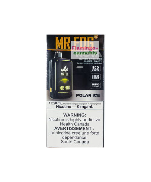 Mr. Fog NOVA Rechargeable Disposable 30k Puff ZERO NICOTINE Polar Ice MB