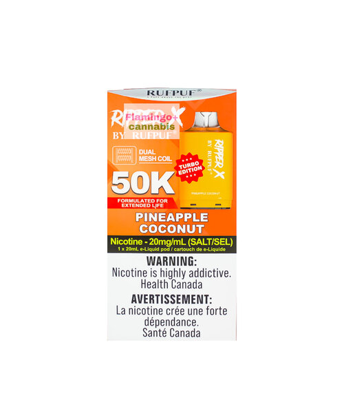 RufPuf Ripper-X Pre-Filled Pod 35k/50k Puff MB Pineapple Coconut