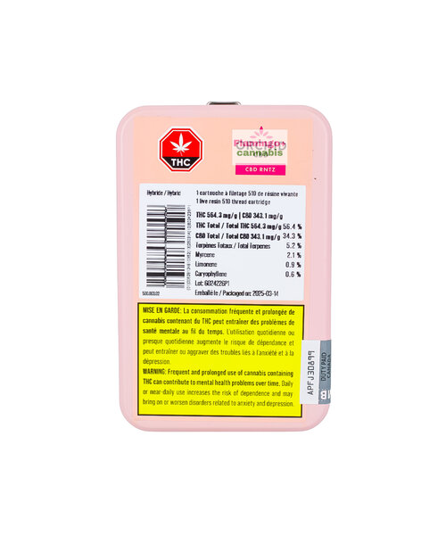 Orchid 2:1 Live Resin CBD Hybrid Cartridge 1G