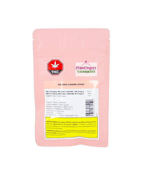 Orchid CBD Rntz Craft 1:1 Hybrid Pre-Rolls 10X0.35G