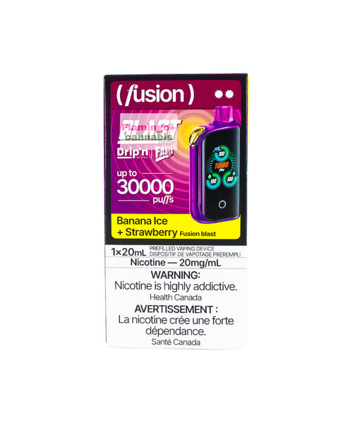 Drip'n Fasta Blast 30K Rechargeable Disposable Fusion MB Banana Ice & Strawberry
