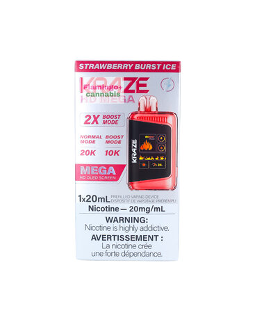 Kraze Kraze HD Mega 20k Disposable 20mg MB Strawberry Burst Ice Kraze Kraze HD Mega 20k Disposable 20mg MB Strawberry Burst Ice
