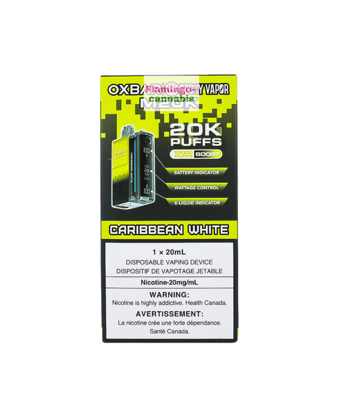 OXBAR M20k Puff Rechargeable Disposable Vape 20mg MB Carribean White