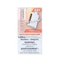 Kraze LUNA Luxury 42k Puff Rechargeable Disposable MB White Peach Razz Lime