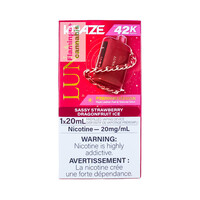 Kraze LUNA Luxury 42k Puff Rechargeable Disposable MB Sassy Strawberry Dragonfruit Ice