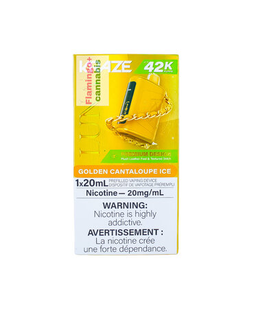 Kraze Kraze LUNA Luxury 42k Puff Rechargeable Disposable MB Golden Cantaloupe Ice Kraze Kraze LUNA Luxury 42k Puff Rechargeable Disposable MB Golden Cantaloupe Ice