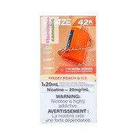 Kraze LUNA Luxury 42k Puff Rechargeable Disposable MB Frizzy Peach G Ice