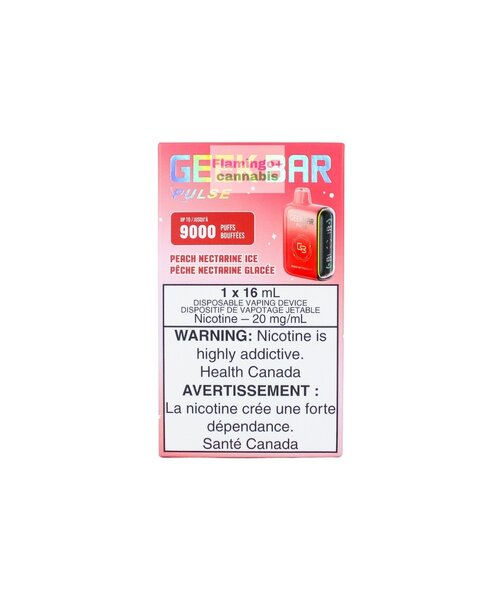 Geek Bar Pulse 9000 Puff Rechargeable Disposable 20mg Peach Nectarine Ice MB