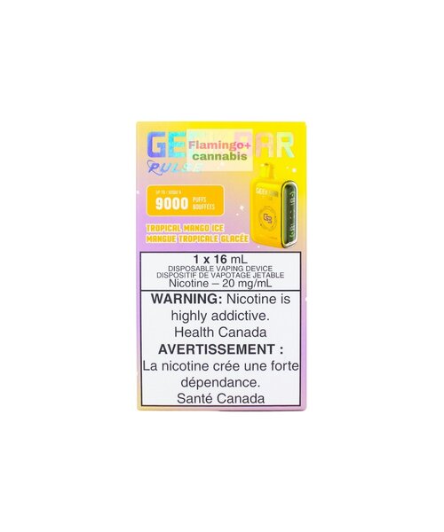 Geek Bar Pulse 9000 Puff Rechargeable Disposable 20mg Tropical Mango Ice MB